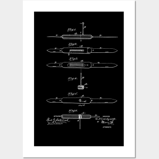 Pocket Knife Vintage Patent Hand Drawing Posters and Art